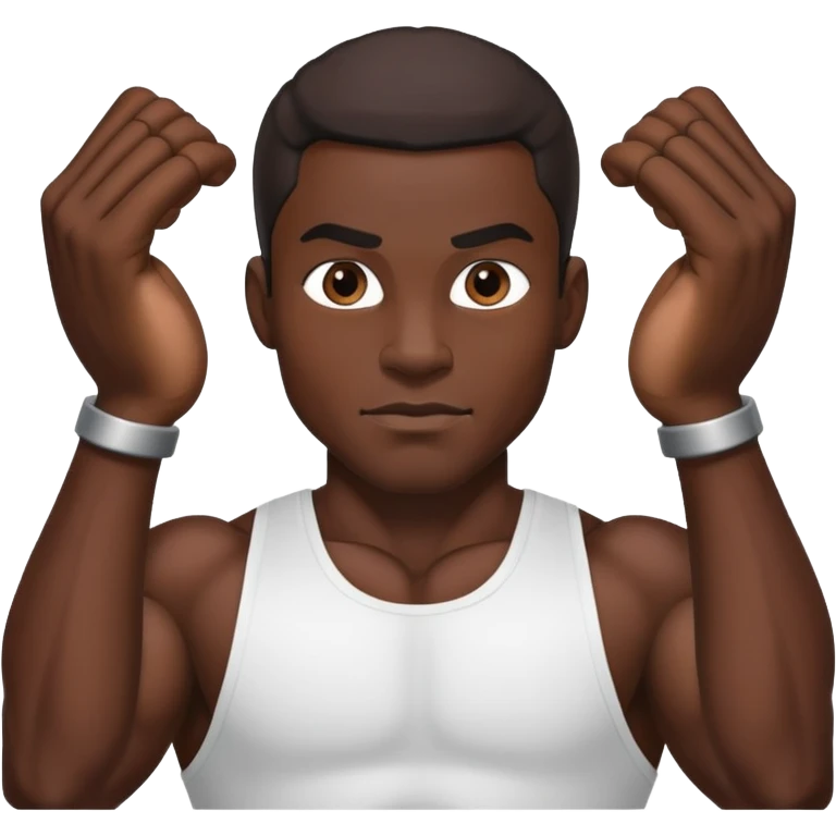 Black man with bbl emoji
