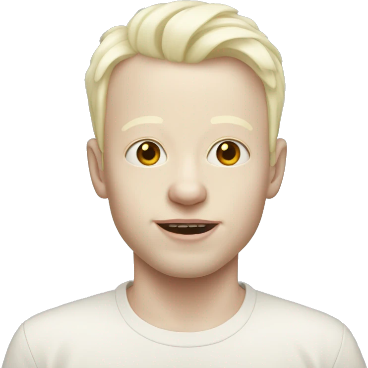 dominic as albino  emoji
