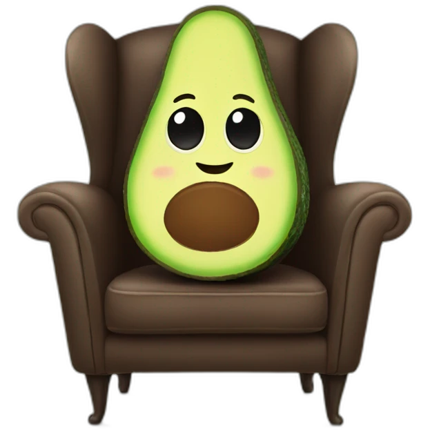 Avocado-armchair emoji