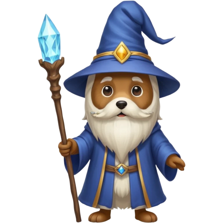 Dog wizard emoji