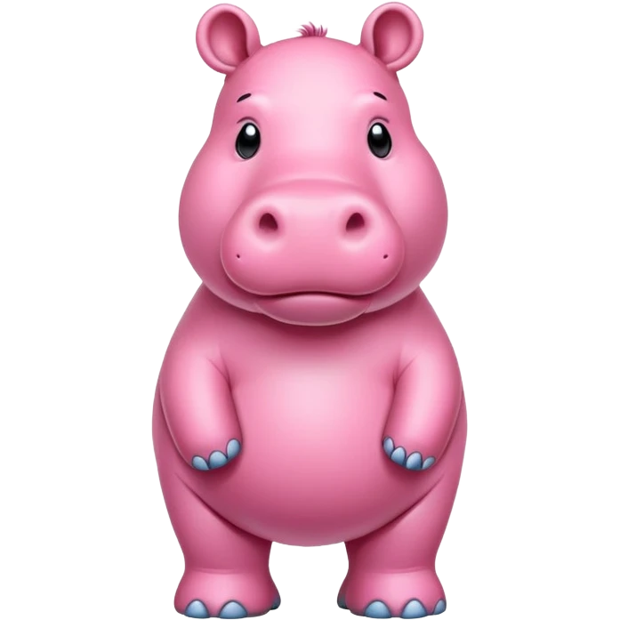 Pink hippo emoji