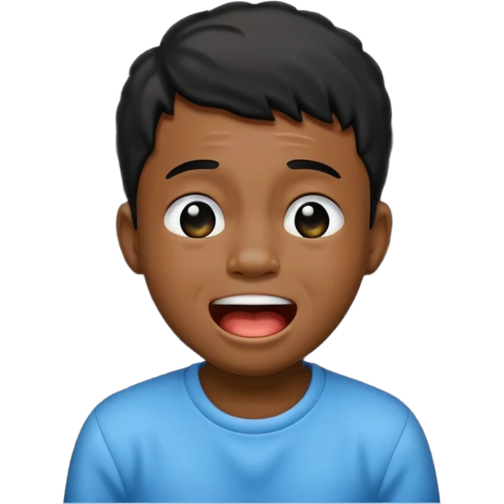 Black boy crying laughing  emoji