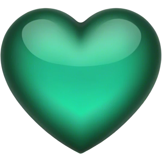 dark emerald color heart emoji
