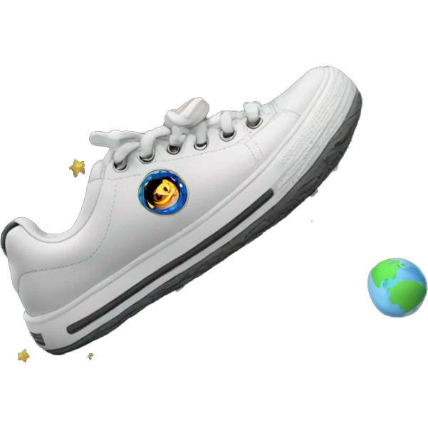 eating a shoe in space emoji