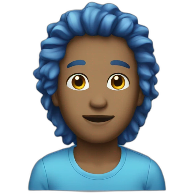 Blue emoji