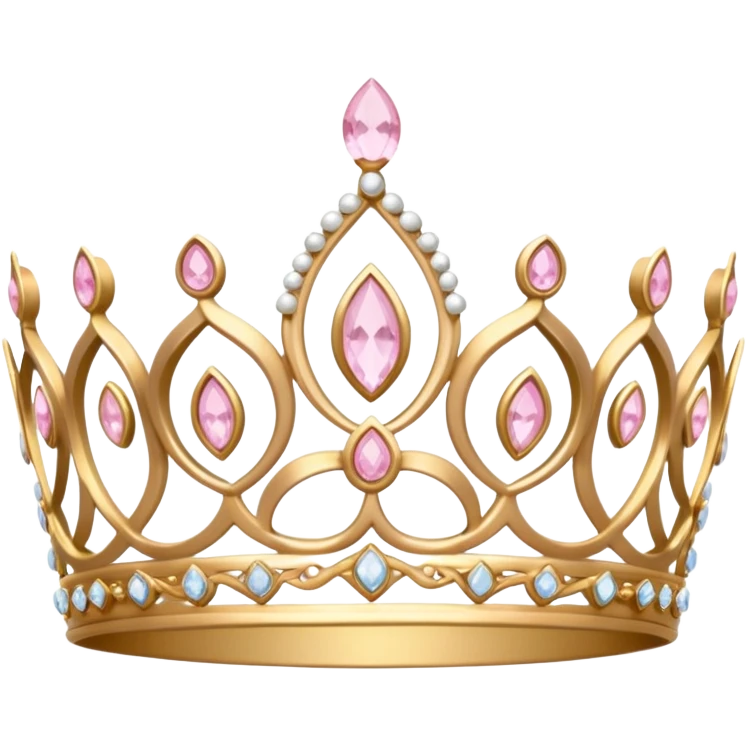 light pink tiara emoji