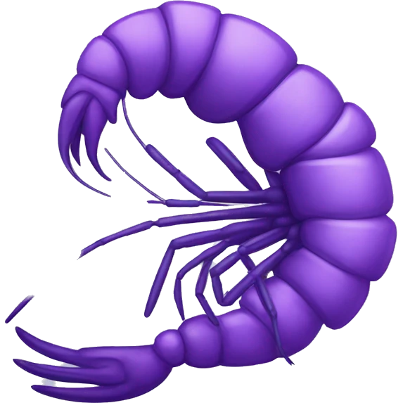 shrimp purple emoji