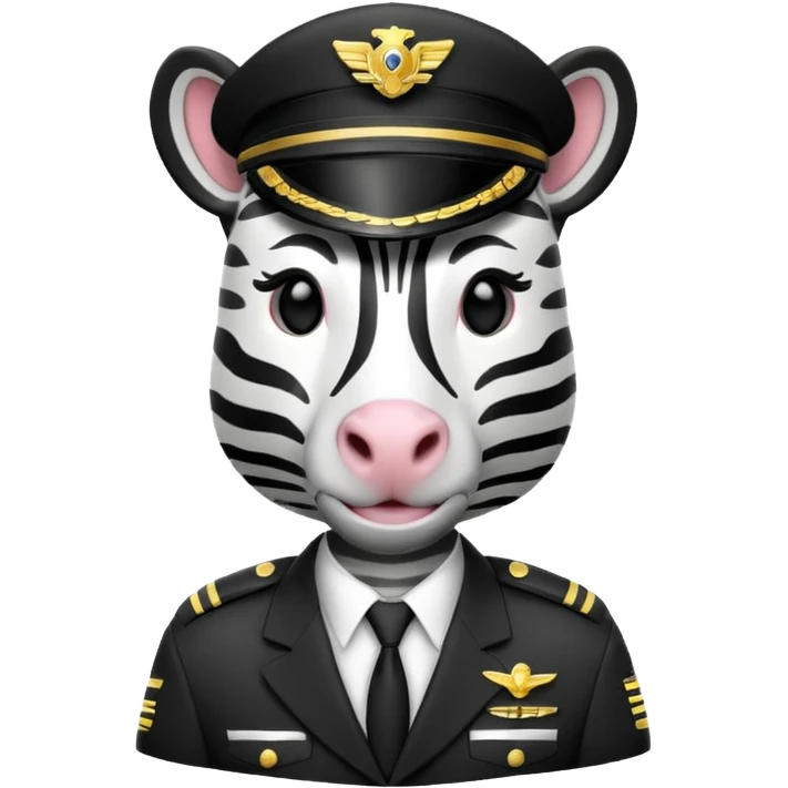 pilot zebra emoji