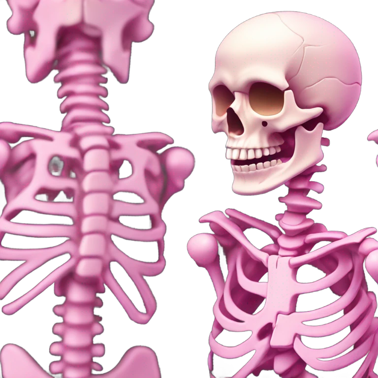 pink skeleton  emoji