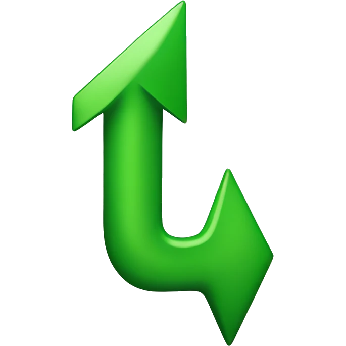 green up arrow emoji