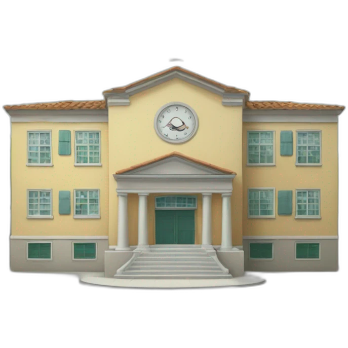 ESCUELA DE 2 PISOS emoji