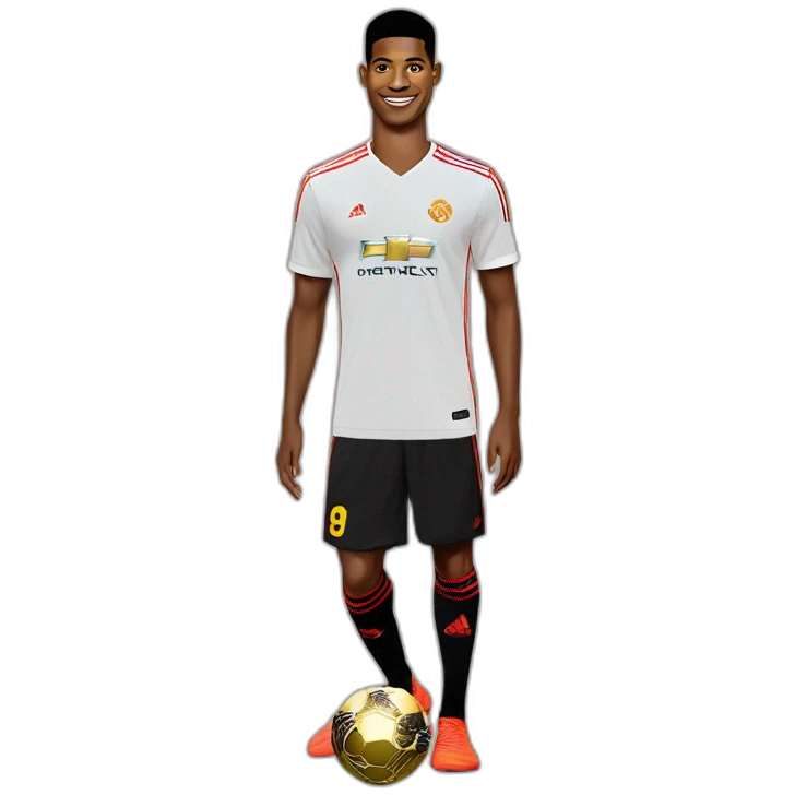 Marcus Rashford with ballon d'or emoji