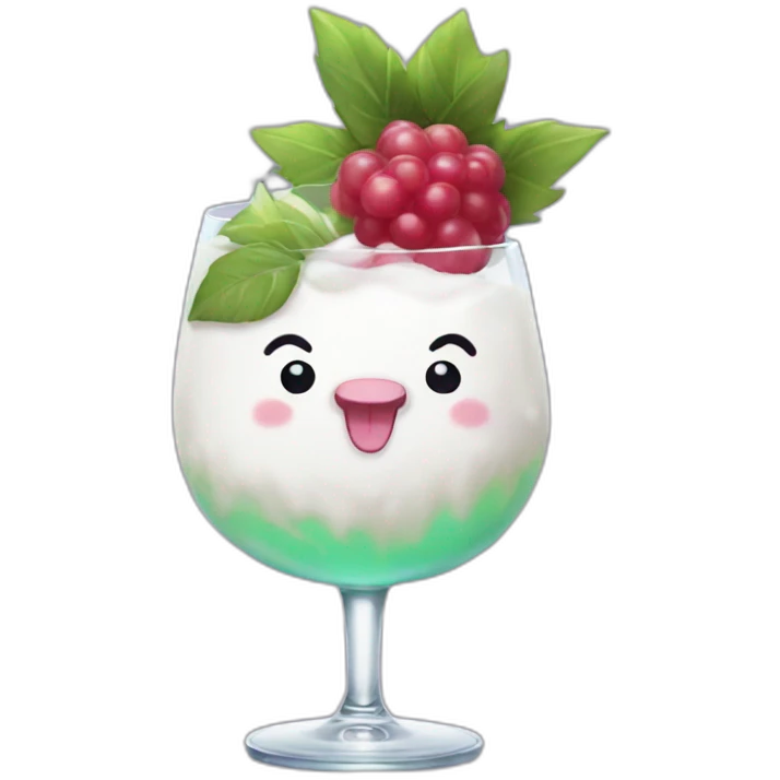 poro from lol making cocktail emoji