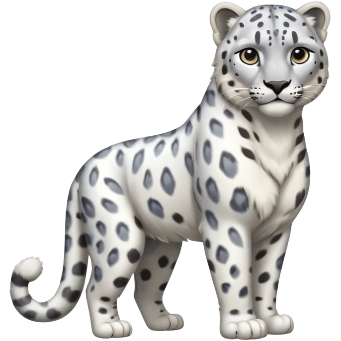  Snow leopard-whole body emoji