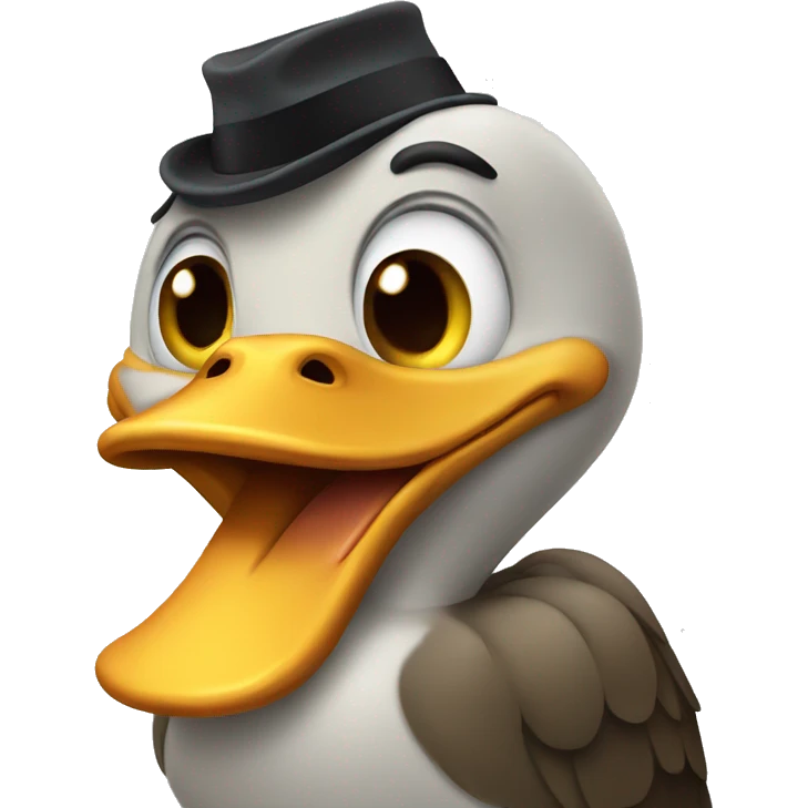 emotionless face duck emoji