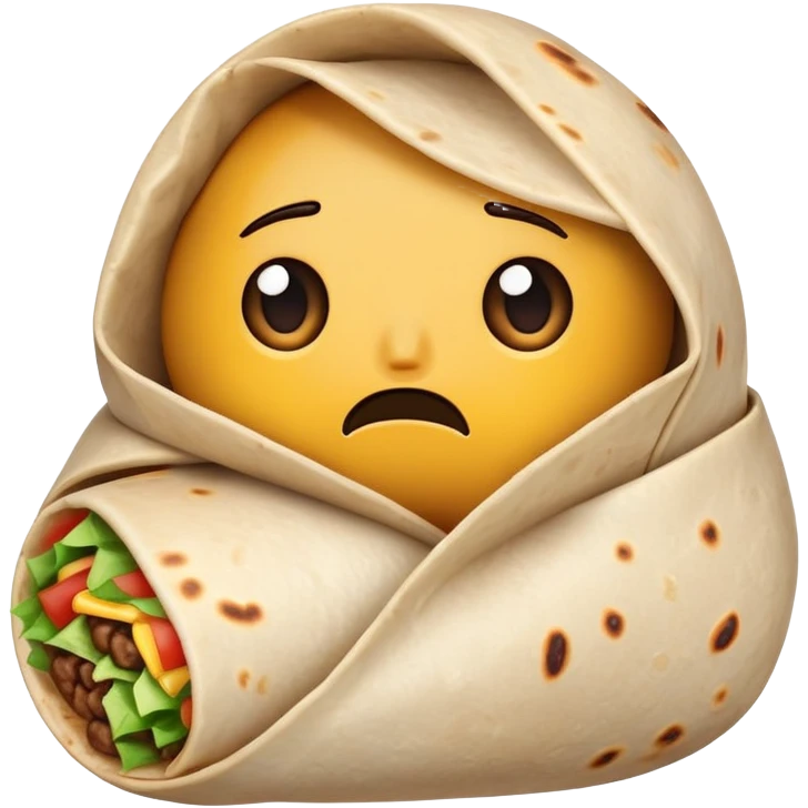 annoyed burrito emoji