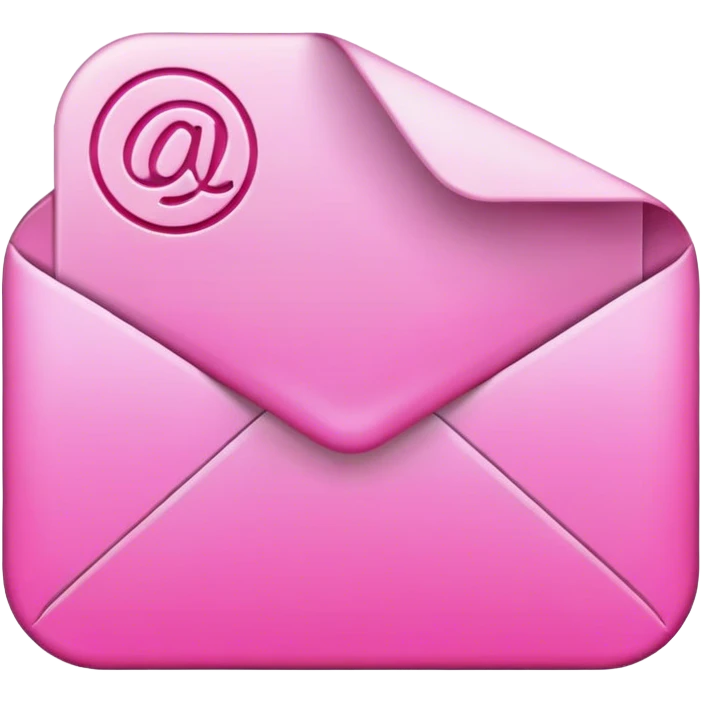pink email emoji
