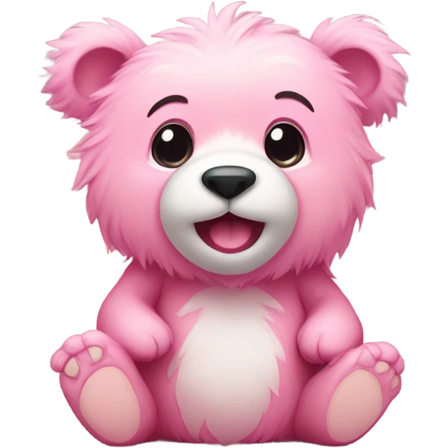 Pink bear emoji