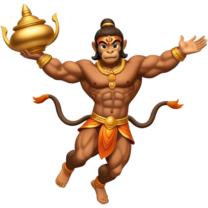 Hanuman flying emoji
