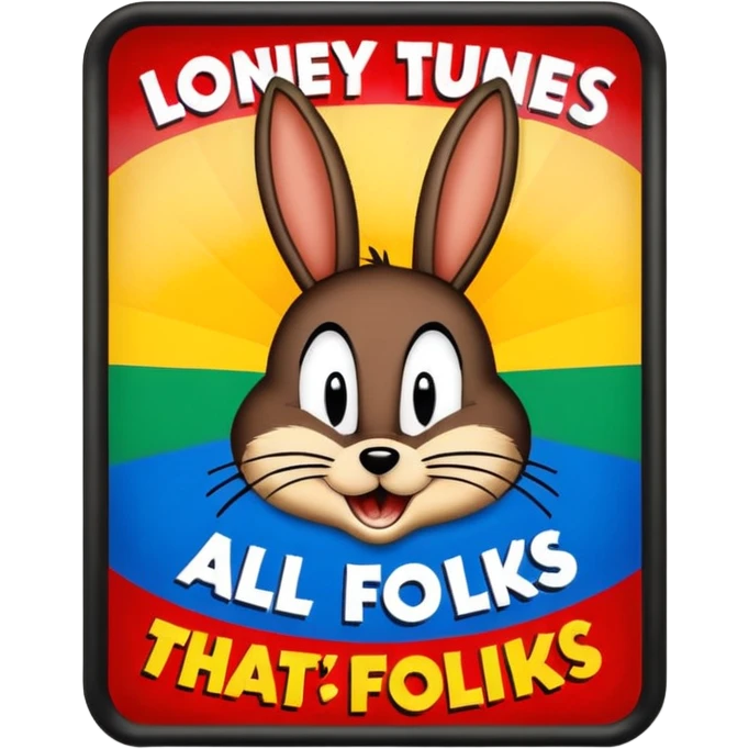 looney tunes thats all folks emoji