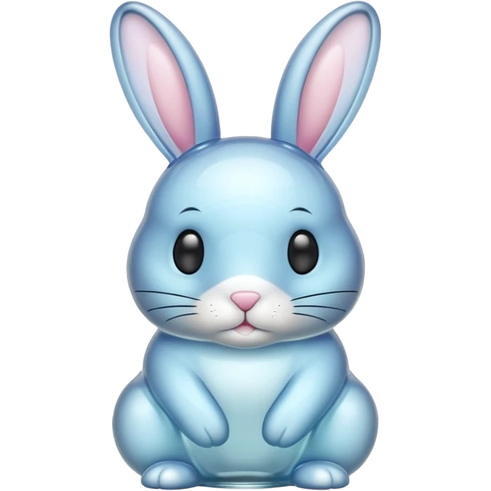 bunny made of glass emoji