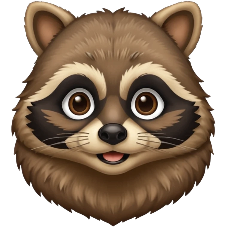  racoon holding a human mustache emoji