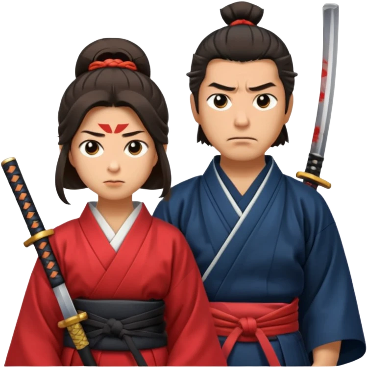 samurai  couple  emoji