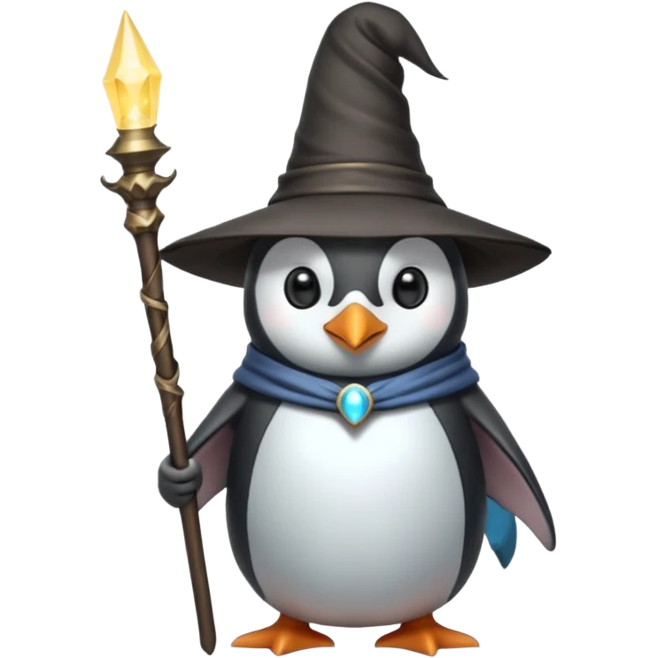 Penguin Wizard emoji