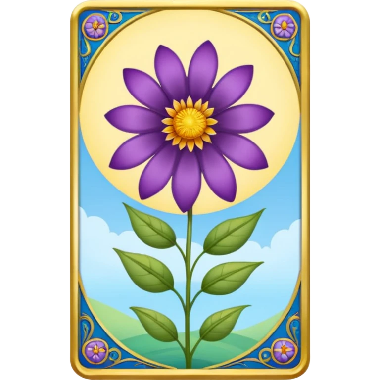 flower tarot emoji
