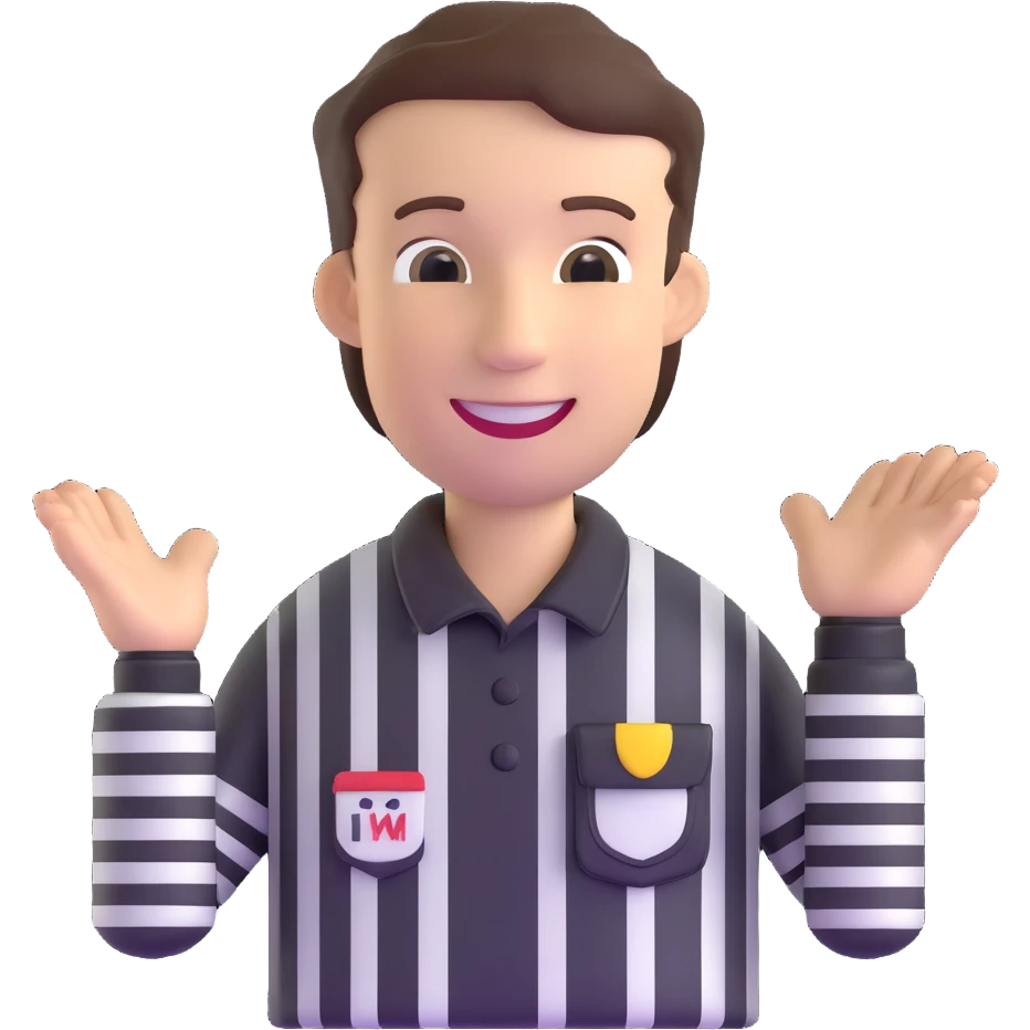 happy referee emoji