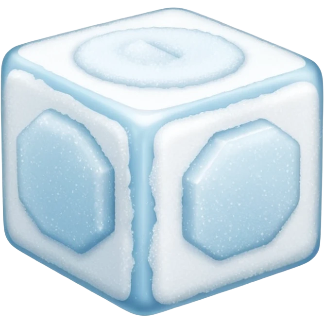 plain white cube of sugar emoji
