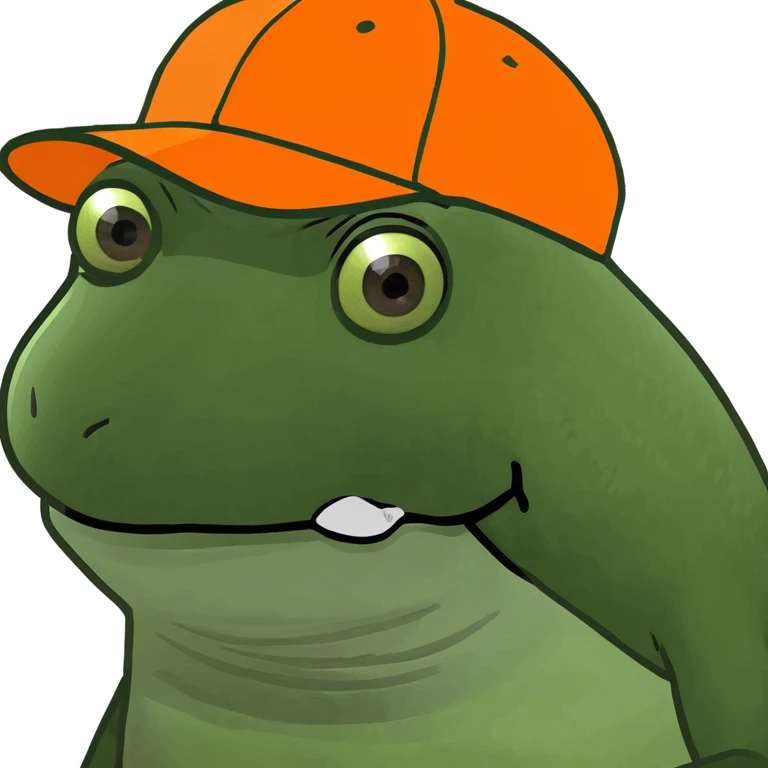 bufo with orange cap emoji