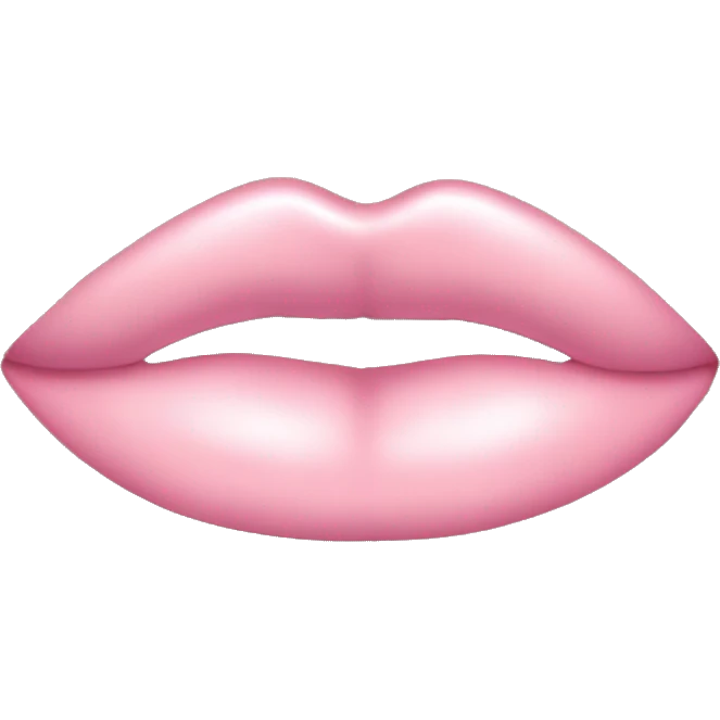 Light pink kiss lip  emoji
