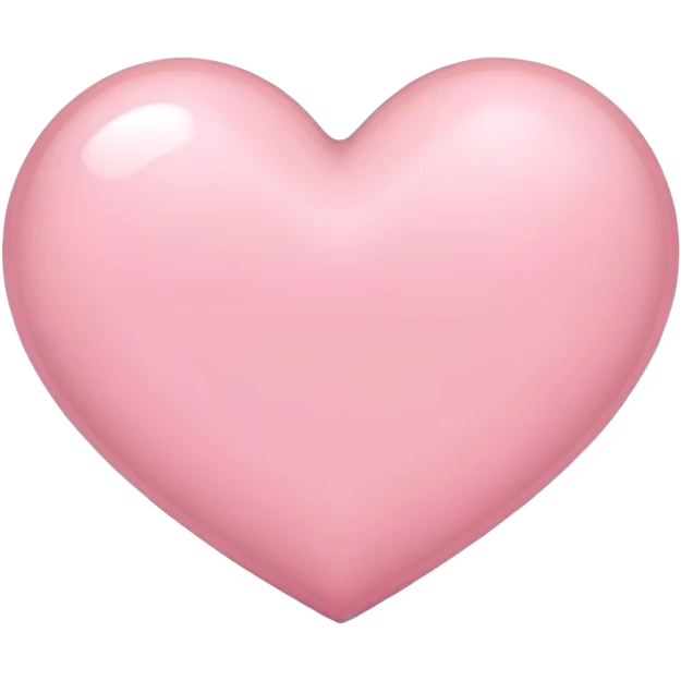 light pink heart emoji