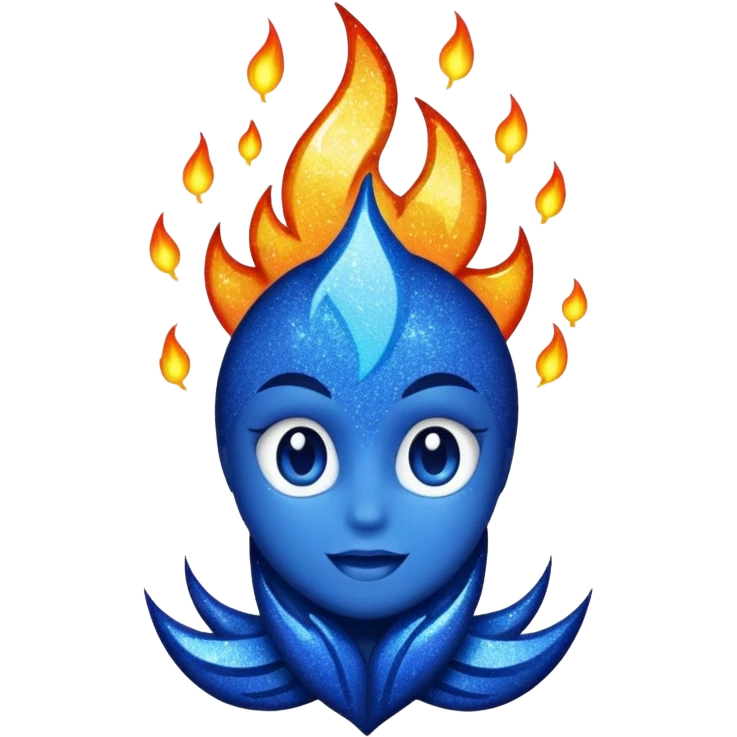 navy blue glitter sexy fire emoji