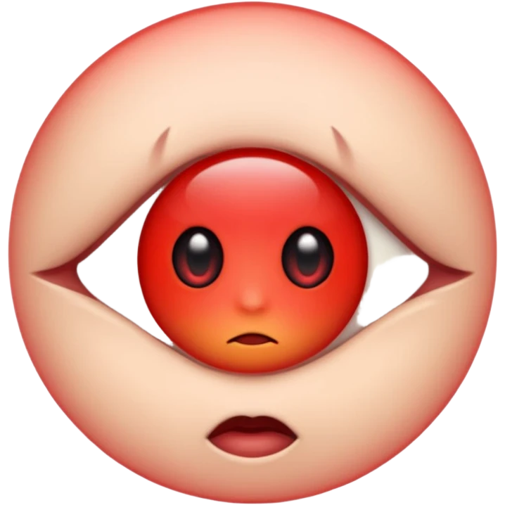 Red eyes emoji
