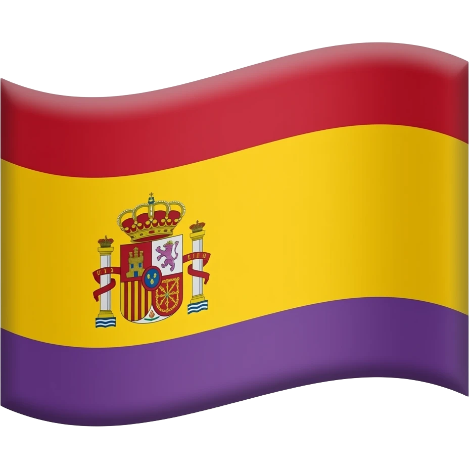 La bandera de España pero con laparte de abajo lila emoji