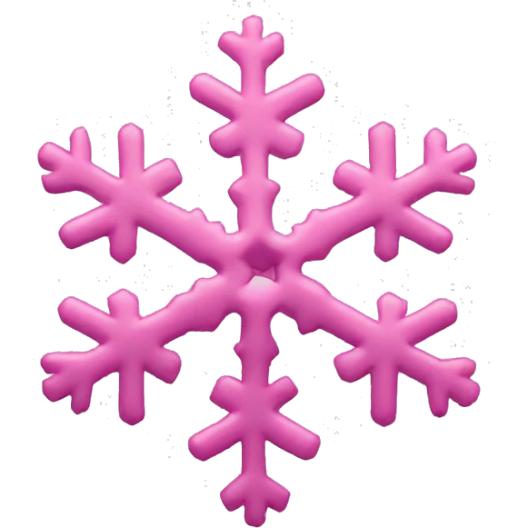 pink snowflakes emoji