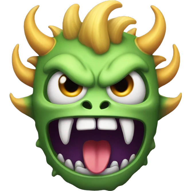 sinister solo horned grin monster emoji