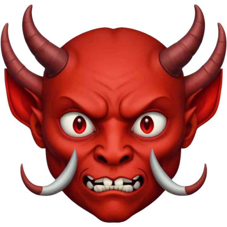 Creppy devil and shushing someone  🤫 emoji