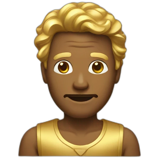 Golden man  emoji