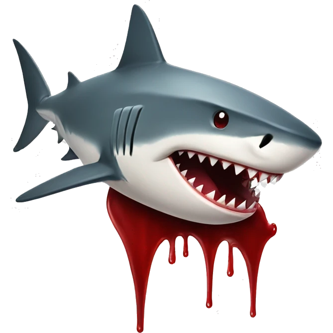 shark witj blood emoji
