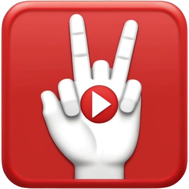 add middle fingue hand icon in this youtube icon emoji