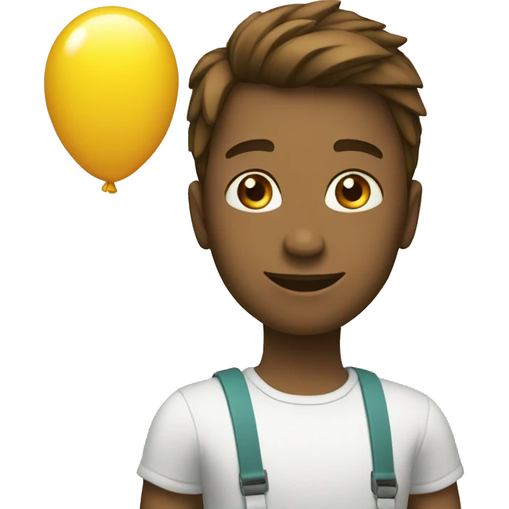 Moi, avec un ballon emoji