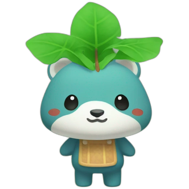 animal crossing leaf emoji