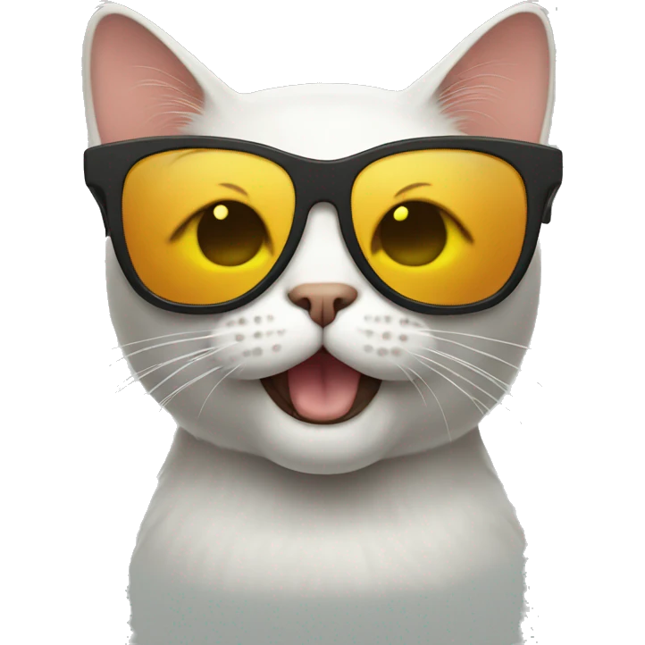 Cat with sunglasses emoji