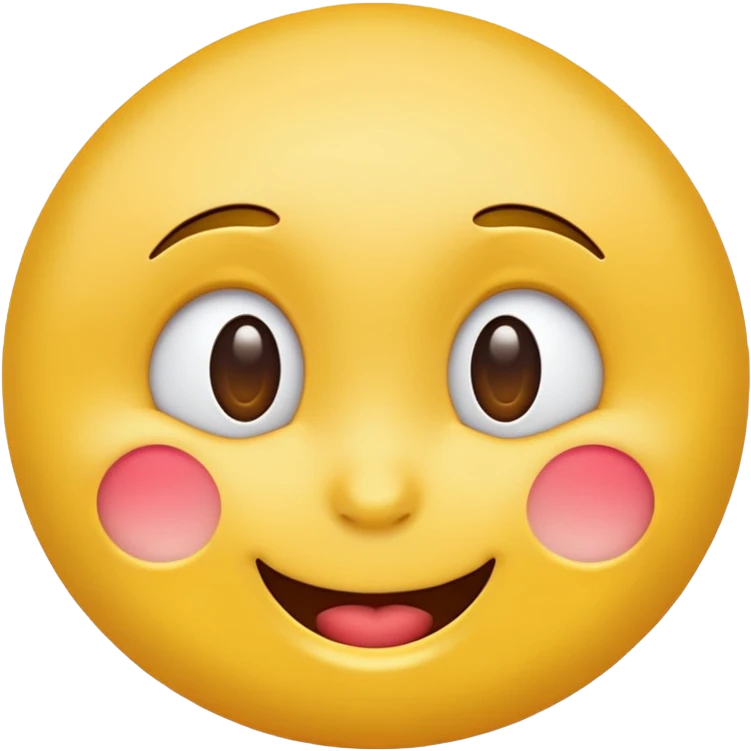 winking face emoji, playful and friendly, apple style emoji