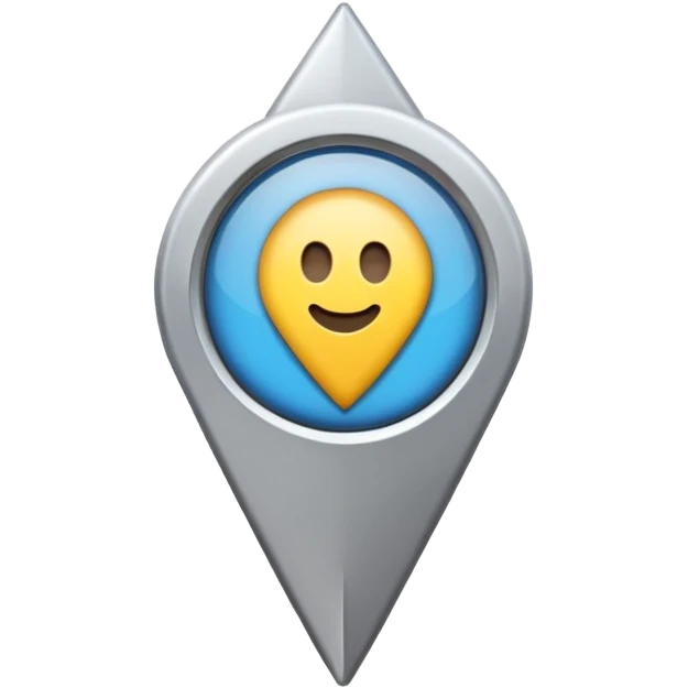 Maps pin normal without any picture emoji