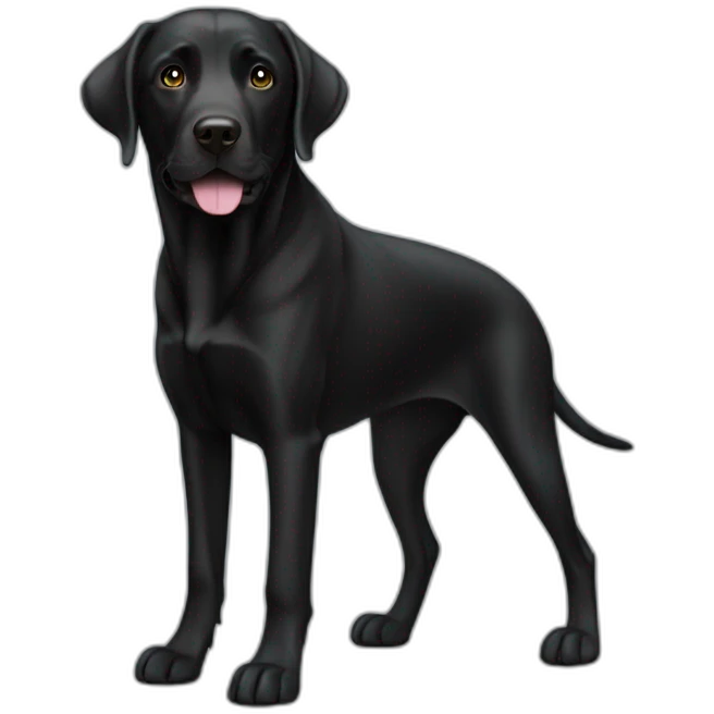 Black-Labrador-skinny emoji