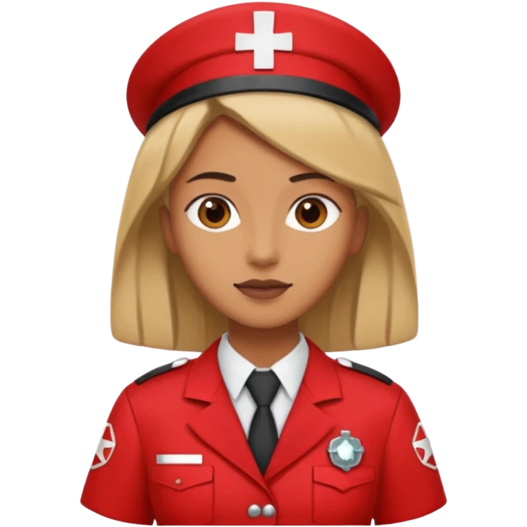 4k high quality medic dress in red emoji